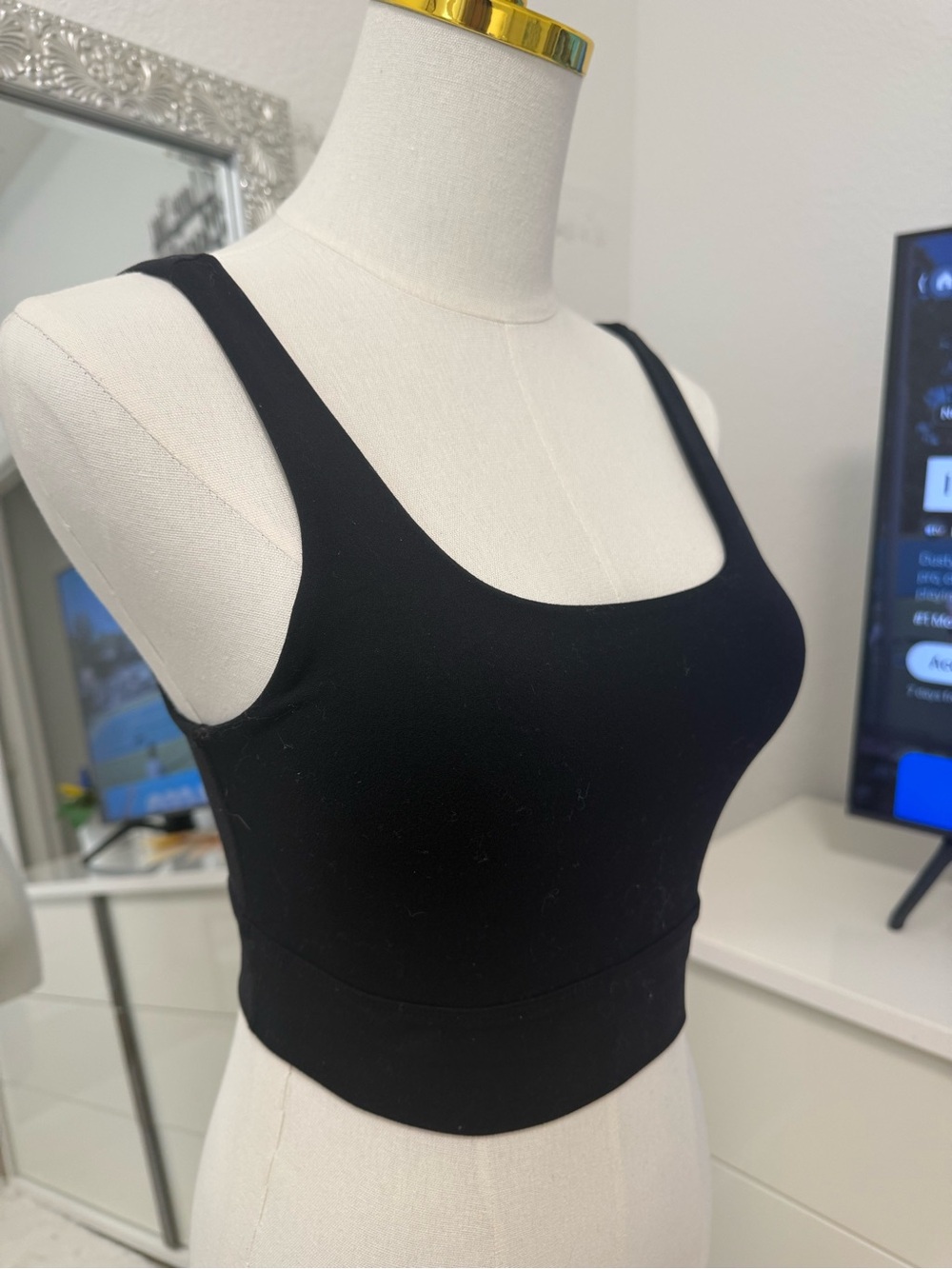 Nike Black Scoop Neck Sports Bra